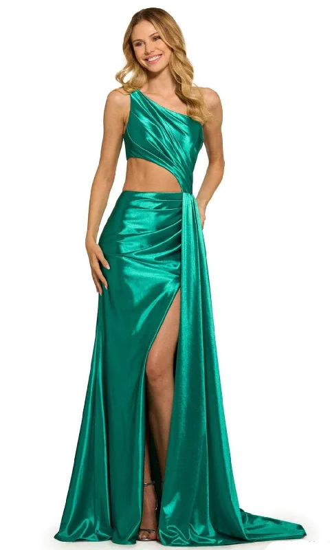 open-back gown dressesSherri Hill 55537 - One Shoulder Gown