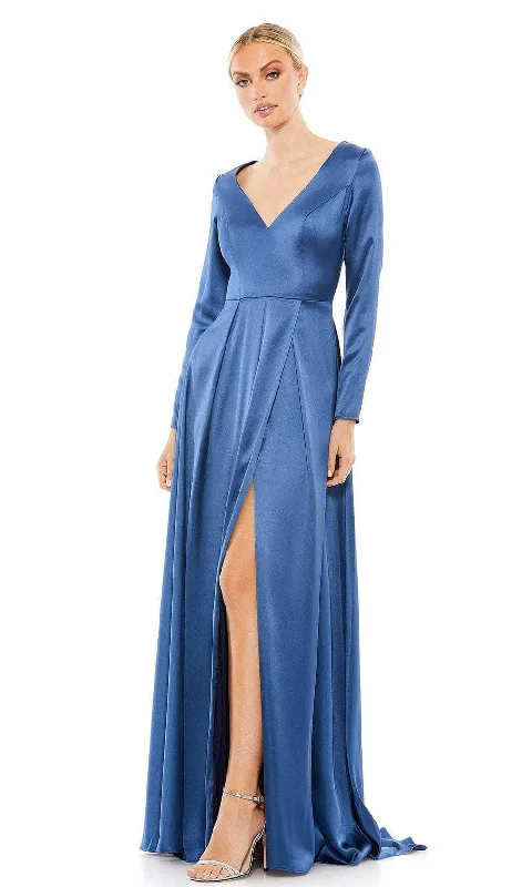 bridesmaid gown dressesIeena Duggal - 26613 Long Sleeves V Neck A-line Gown