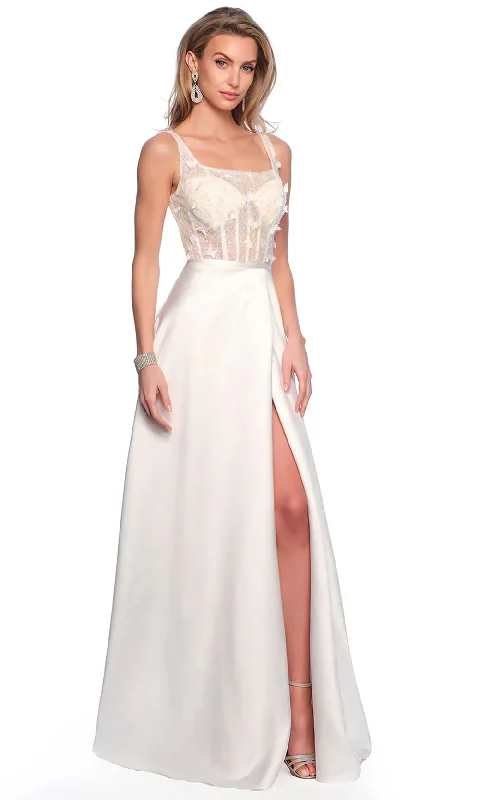 off-the-shoulder gown dressesDave & Johnny Bridal 11739 - Butterfly Applique Bridal Gown