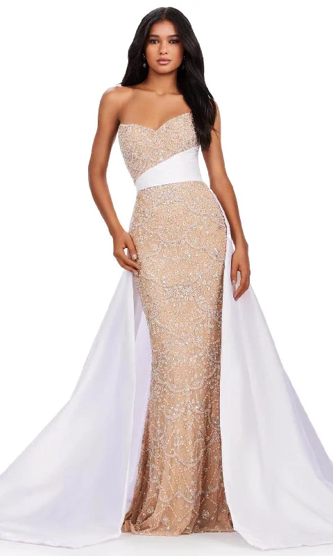 gown dress styling ideasAshley Lauren 11571 - Beaded Strapless Gown