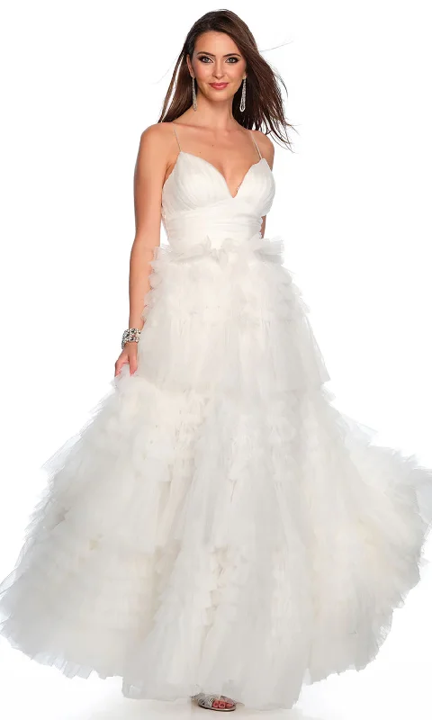 classic gown dressesDave & Johnny Bridal 11588 - Shirred A-Line Bridal Gown