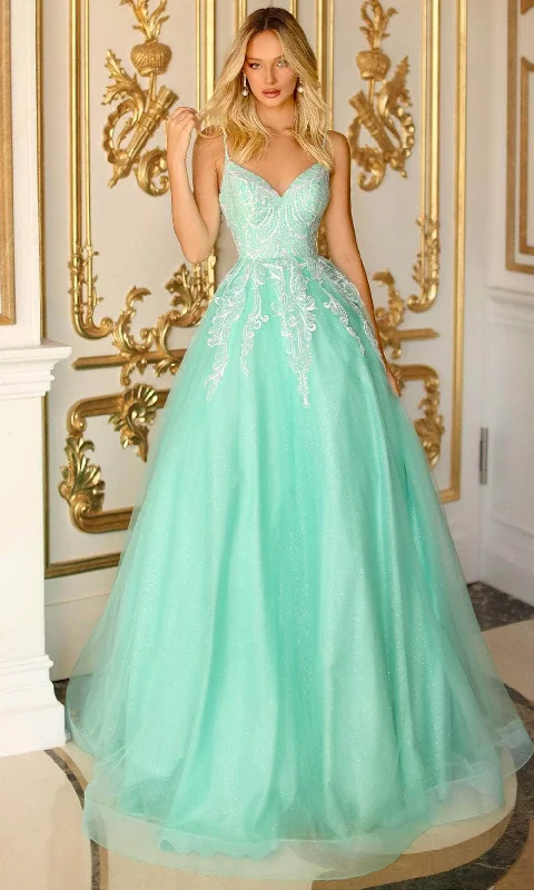 sparkly gown dressesClarisse 810600 - Embellished Ballgown