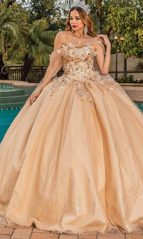 champagne gown dressesDancing Queen 1844 - Sweetheart Lace-Up Ballgown