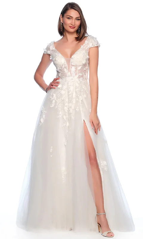 halter gown dressesDave & Johnny Bridal 12013 - Embroidered Bridal Gown