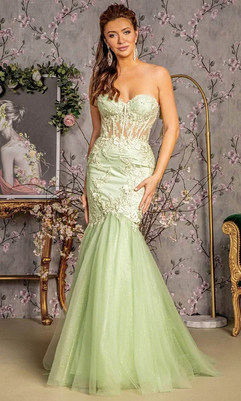 mermaid gown dressesGLS by Gloria GL3211 - Strapless Trumpet Gown