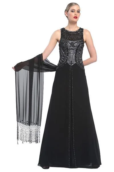 gown dress designers to followSue Wong - Jeweled Cutout Back Long Gown N5338SC