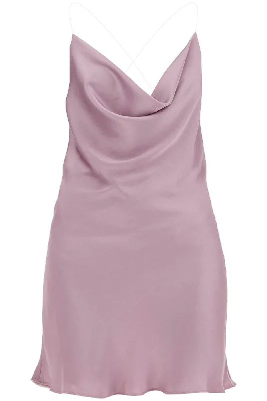 cute and flirty Mimi dresses for a playful touchY Project Women's Mini Satin Slip Dress With Spaghetti Straps