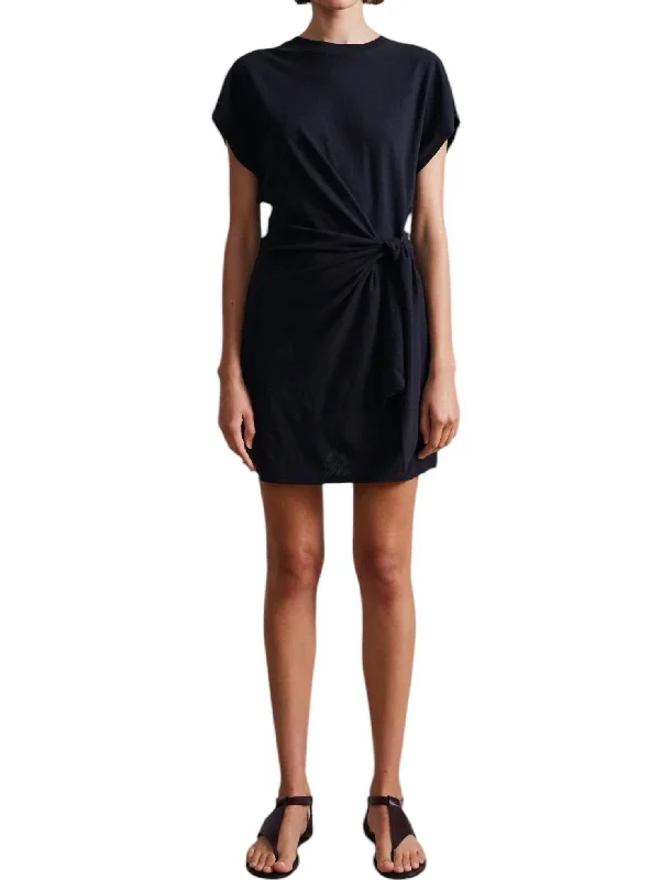 casual yet elegant Mimi dresses for daily wear and special occasionsNina Cinched Mini Dress In Black