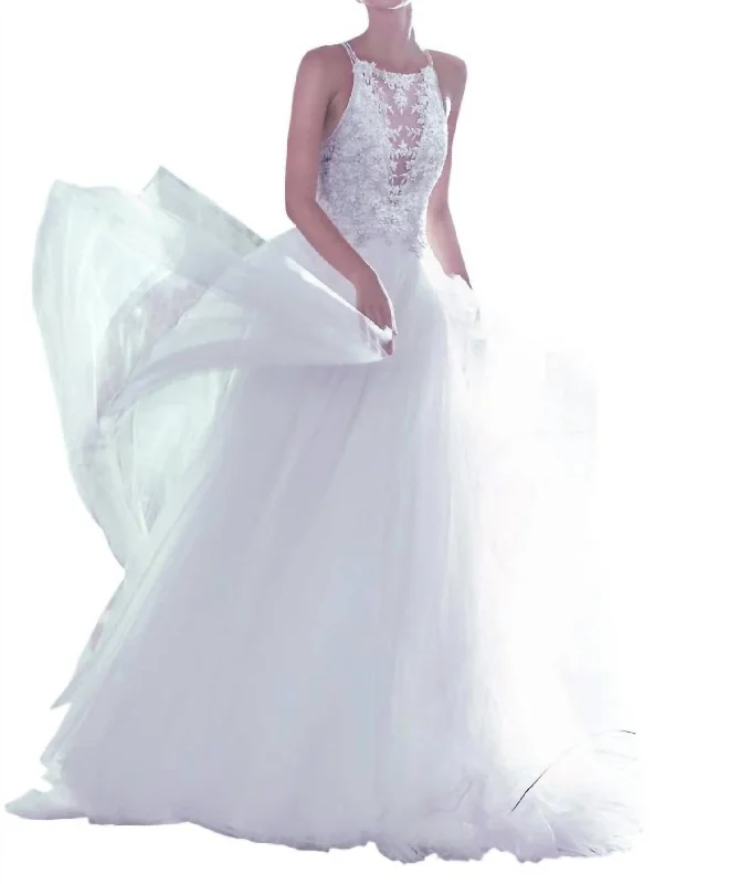 wedding dress with detachable sleevesLisette Wedding Dress In Ivory