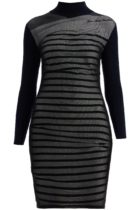 discount Mimi dresses for smart shoppingJean Paul Gaultier Women's 'Striped Mini Dress In Two