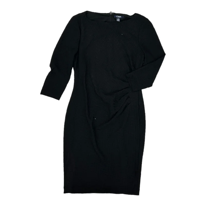 midi cocktail dressesBLACK CHAPS DRESS PARTY MIDI, Size M