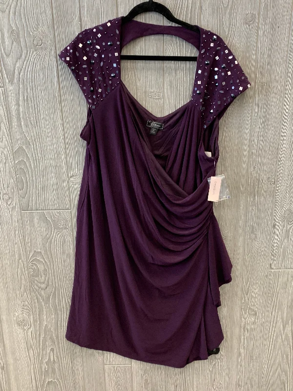 elegant evening midi dressesPurple Dress Party Midi Clothes Mentor, Size 3x