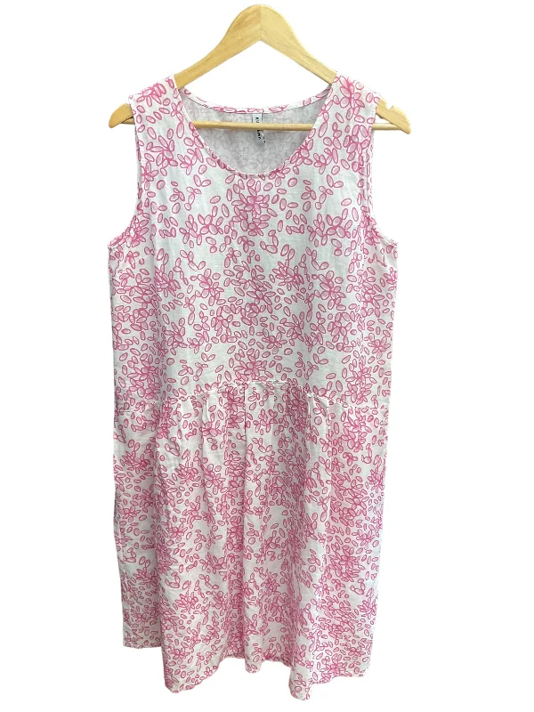 tween midi dressesPink Dress Casual Midi Clothes Mentor, Size M