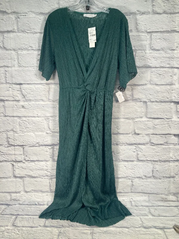 mini midi dressesGreen Dress Party Midi Clothes Mentor, Size L