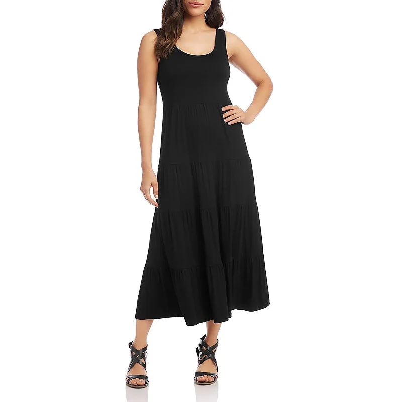 midi dresses for workPetites Womens Below Knee Stretch Midi Dress