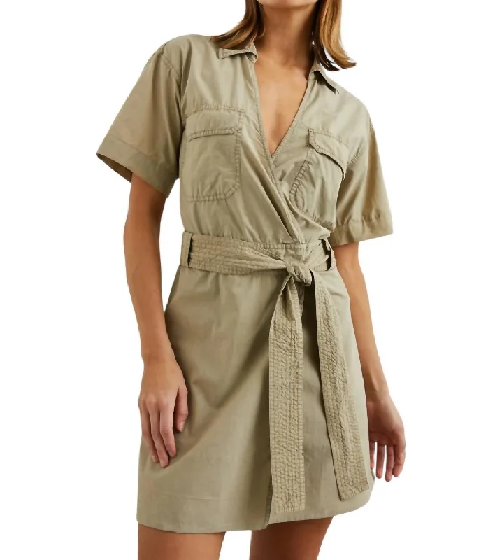 short Mimi dresses for summer festivalsNatalie Mini Dress In Olive