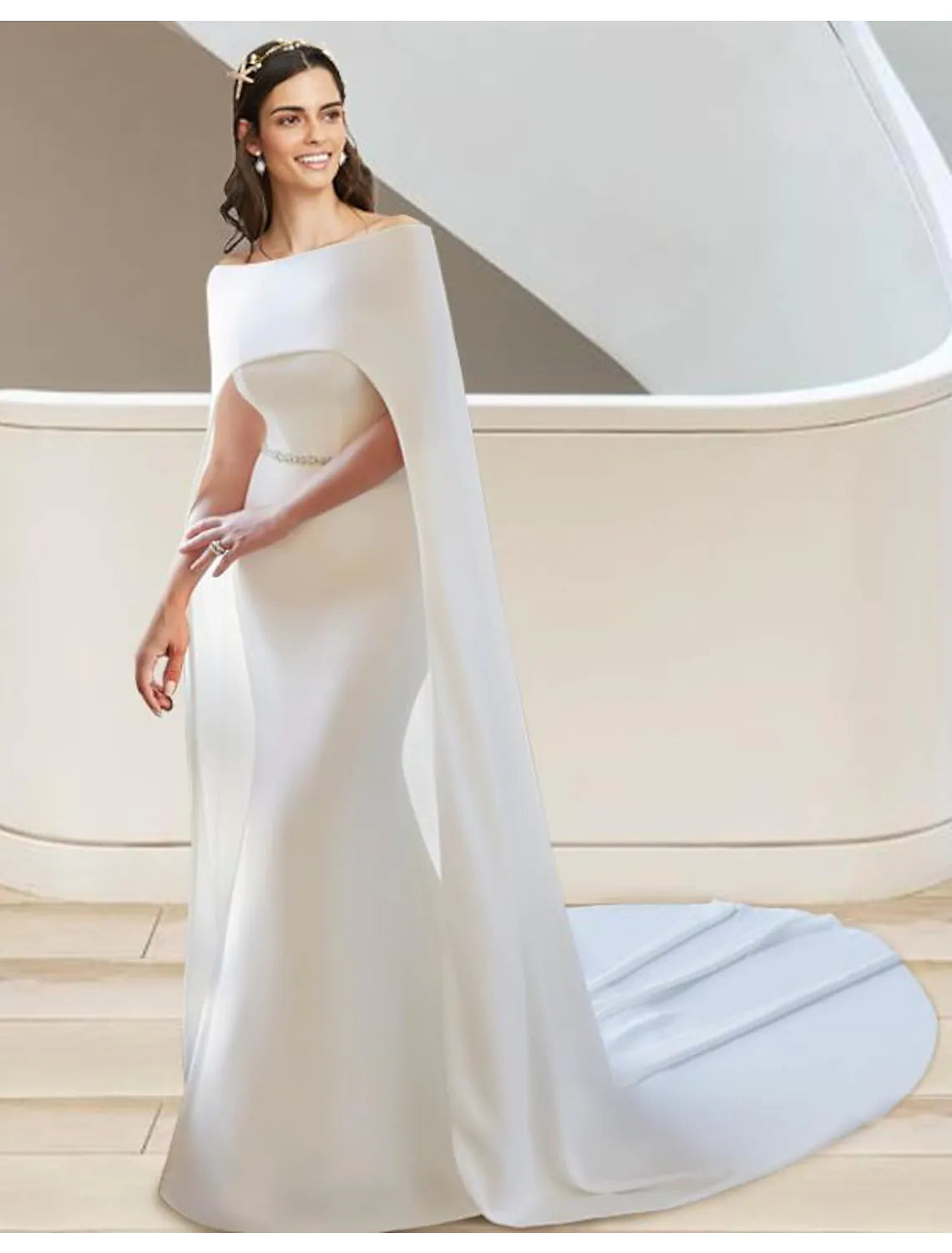 glamorous wedding dressesFormal Wedding Dresses Two Piece Sleeveless Strapless Stretch Fabric Sashes Ribbons