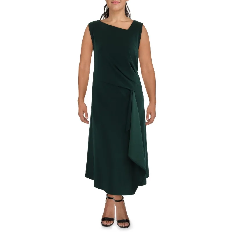 tie-waist midi dressesPlus Womens Midi A-Line Cocktail And Party Dress