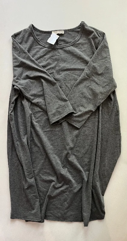 stylish midi dressesGrey Dress Casual Midi Clothes Mentor, Size 2x