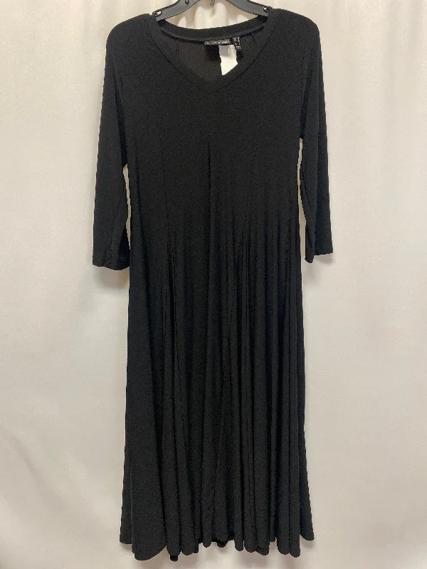 midi dresses with frillsBlack Dress Casual Midi Clothes Mentor, Size Xs