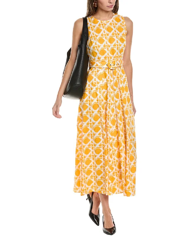 midi wrap dressesDiane von Furstenberg Elliot Linen-Blend Midi Dress