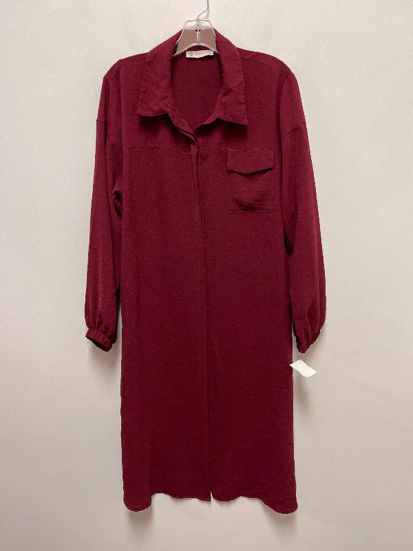 vintage midi dressesDress Casual Midi By Clothes Mentor In Red, Size: Xl