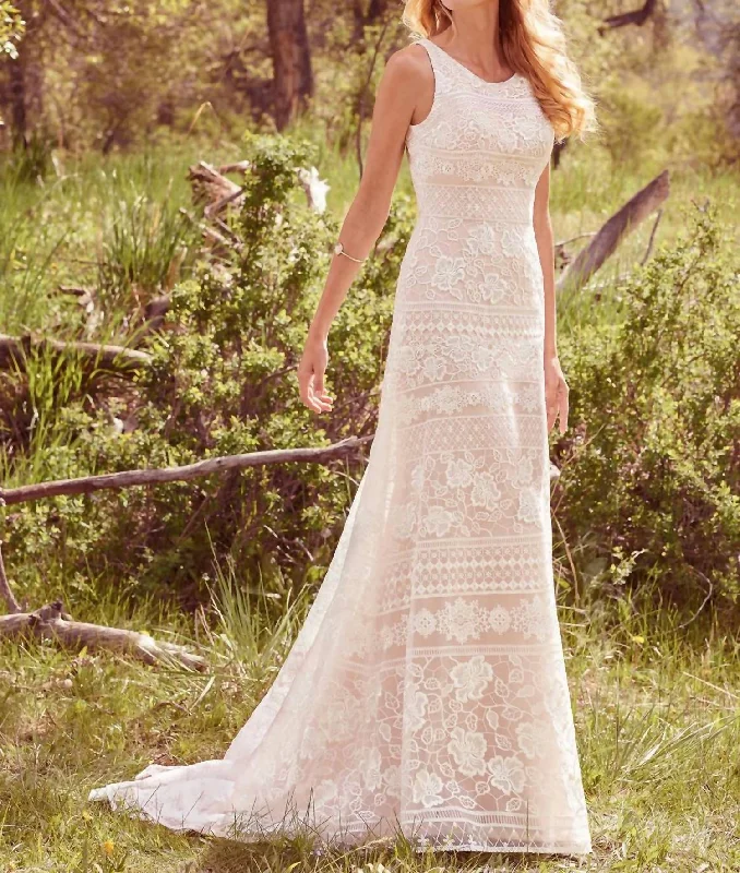 wedding dress try-onDanielle Wedding Dress In Ivory/blush