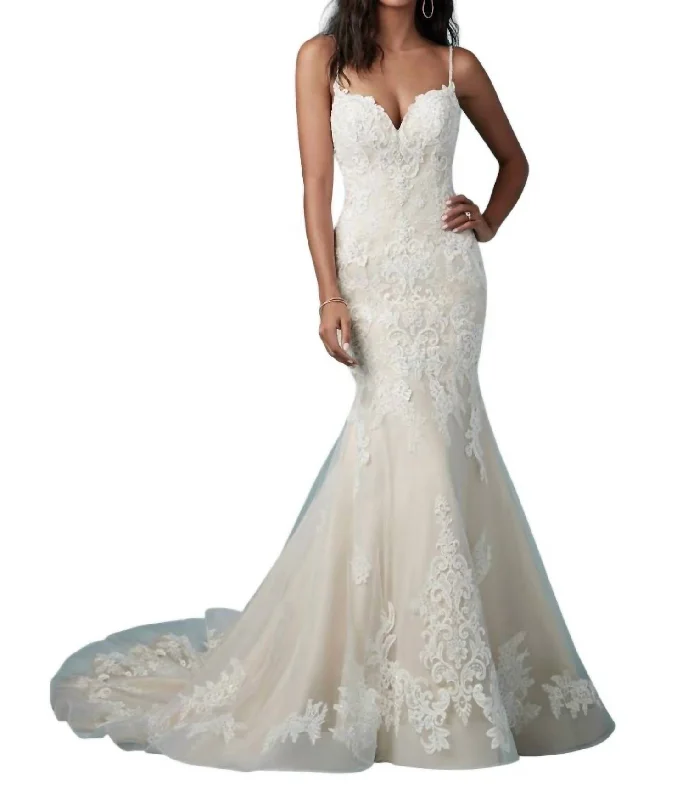 high-low wedding dressesGlorietta Wedding Dress In Ivory/champagne