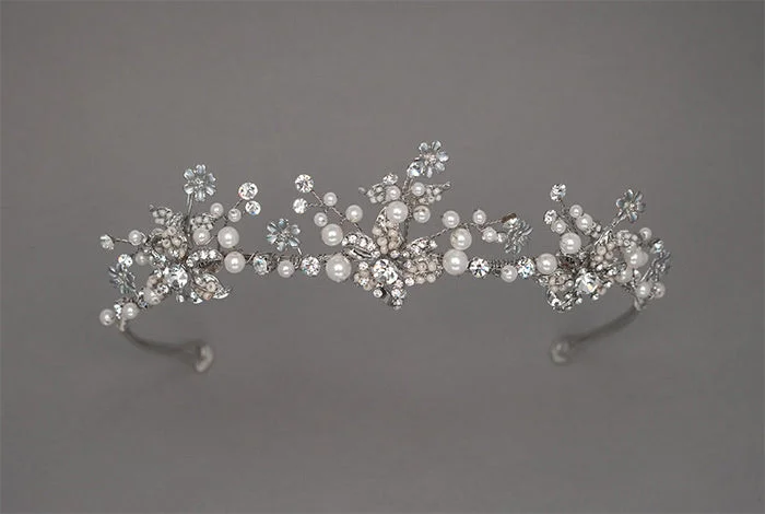 flowy wedding dressesSecret Garden Tiara