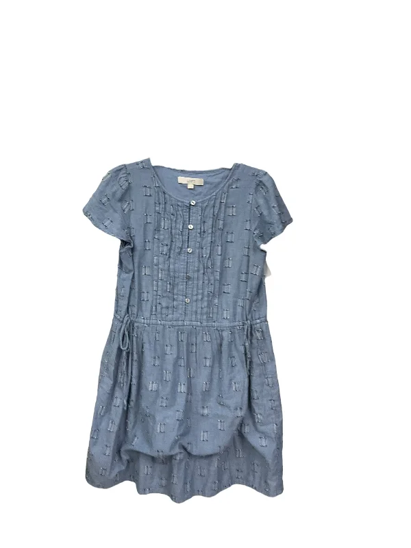 vintage midi dressesDress Casual Midi By Loft In Blue, Size: S