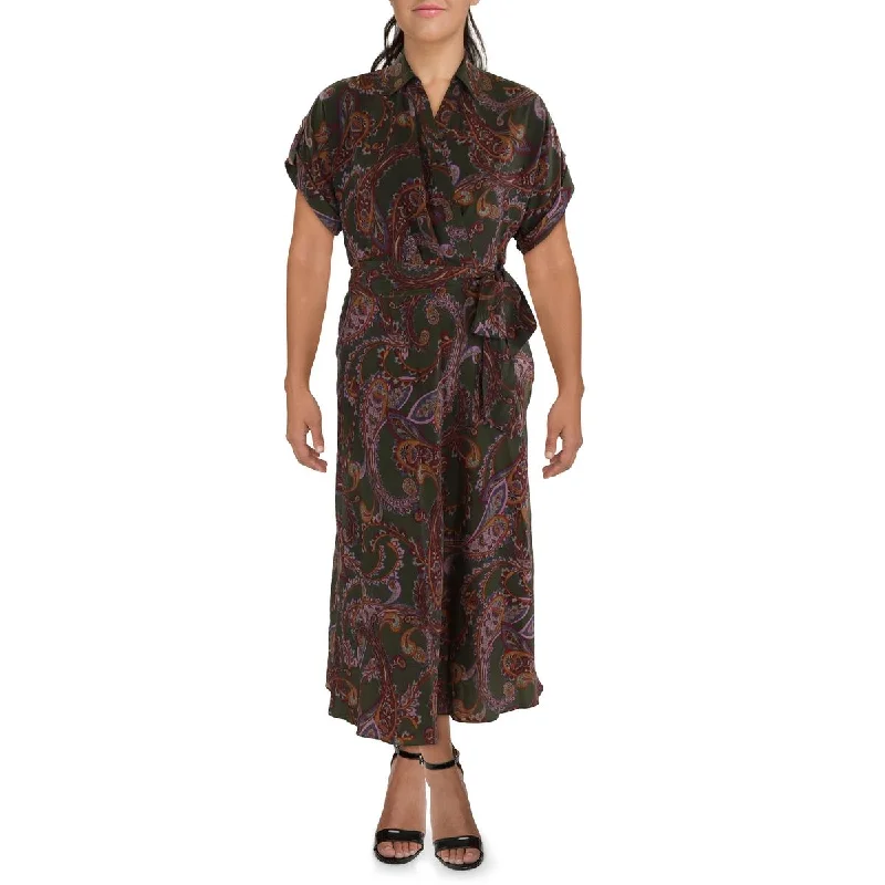 vintage midi dressesWomens Paisley Midi Midi Dress