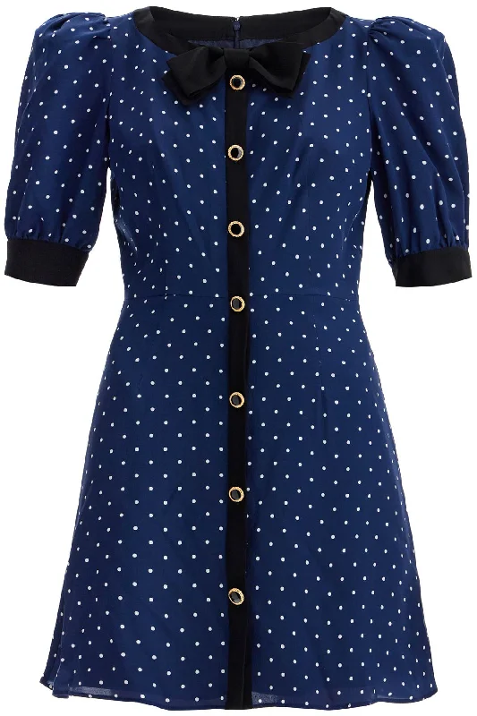 elegant high-low Mimi dresses for promsAlessandra Rich Women's 'Silk Polka Dot Mini Dress