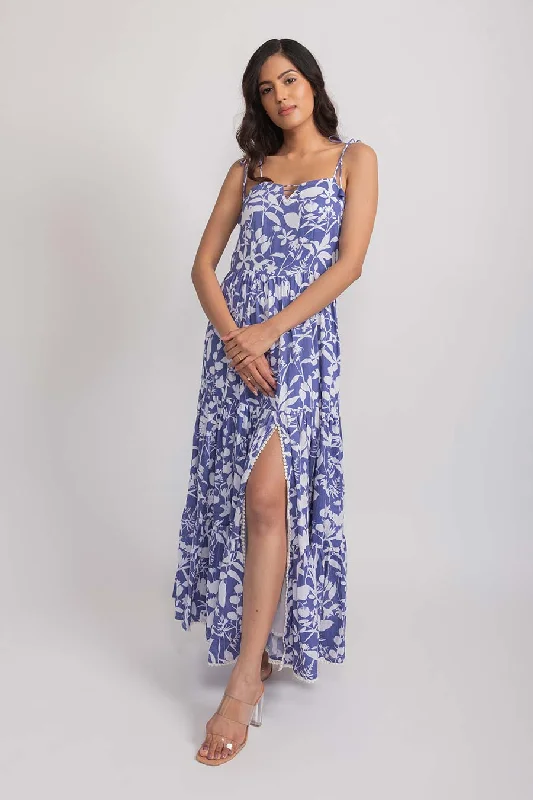 lace maxi dressesAlice Blue Vegan Silk Maxi Dress