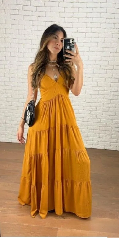 maxi dresses with cap sleevesCharming A-line V Neck Prom Dress,Summer Maxi Dress Y7111