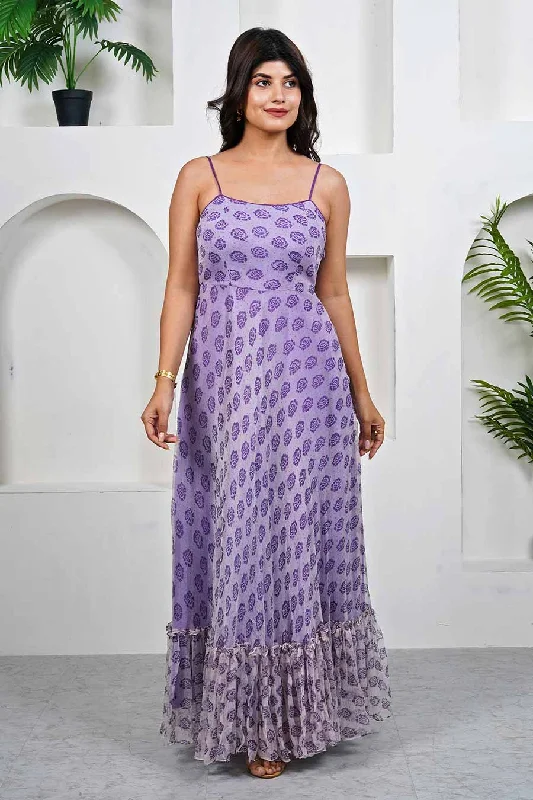 maxi dresses for tall womenViolet Printed Maxi Dress