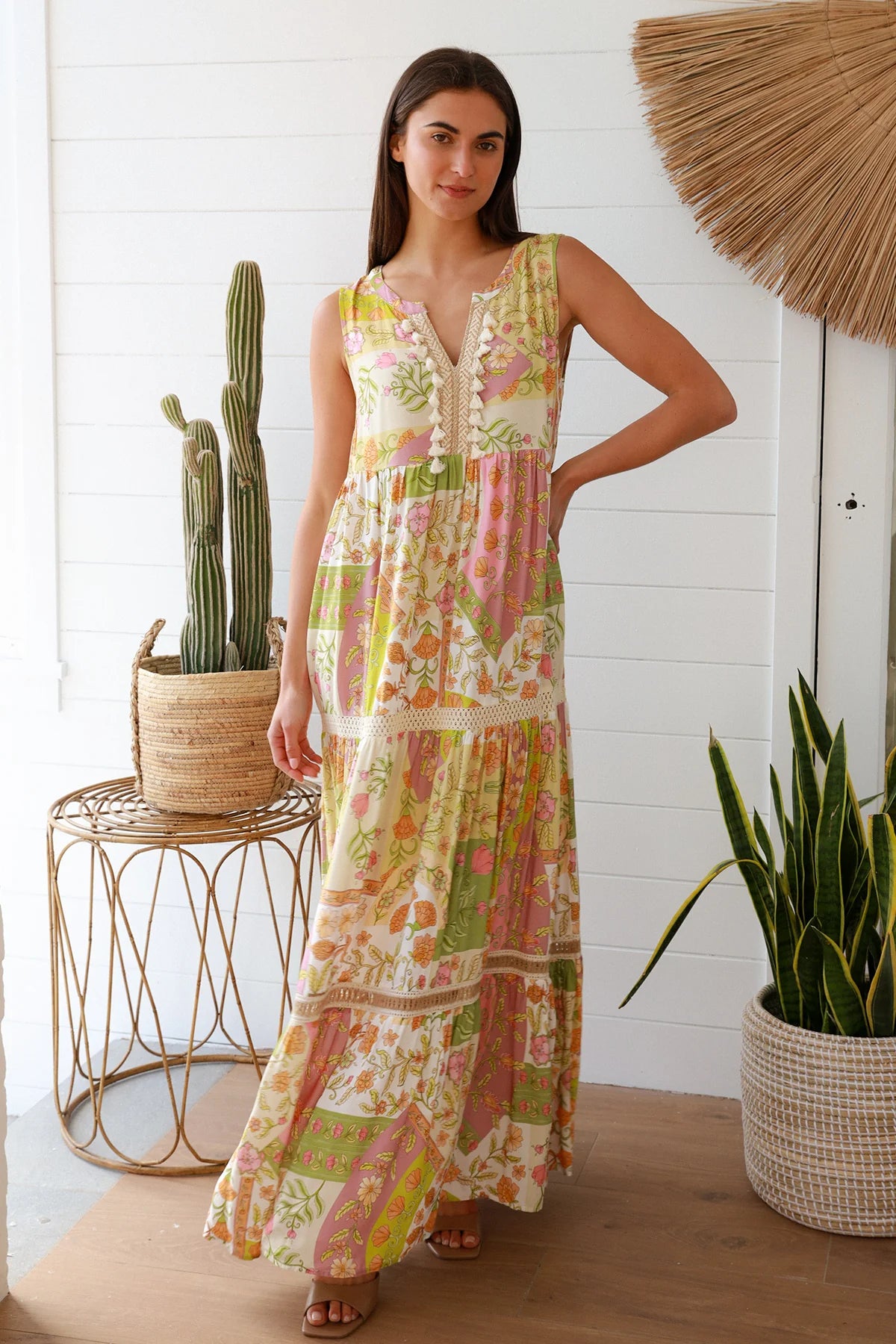 maxi dresses under $50Lily Bohemian Sleeveless Maxi Dress