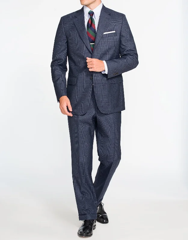 BLUE  PLAID SUIT - CLASSIC FIT