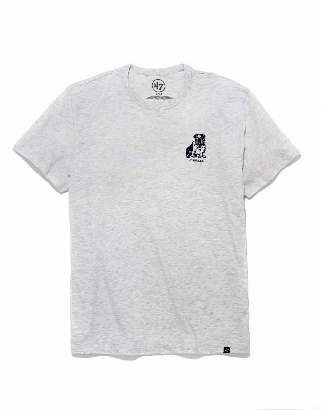 BULLDOG SHORT SLEEVE T SHIRT - GREY