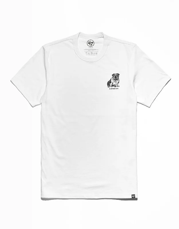 BULLDOG SHORT SLEEVE T SHIRT - WHITE