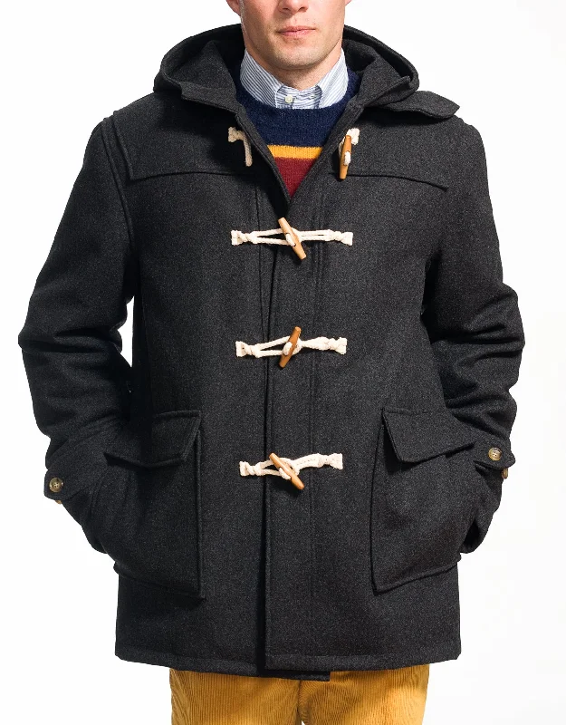 CHARCOAL MELTON TOBOGGAN JACKET