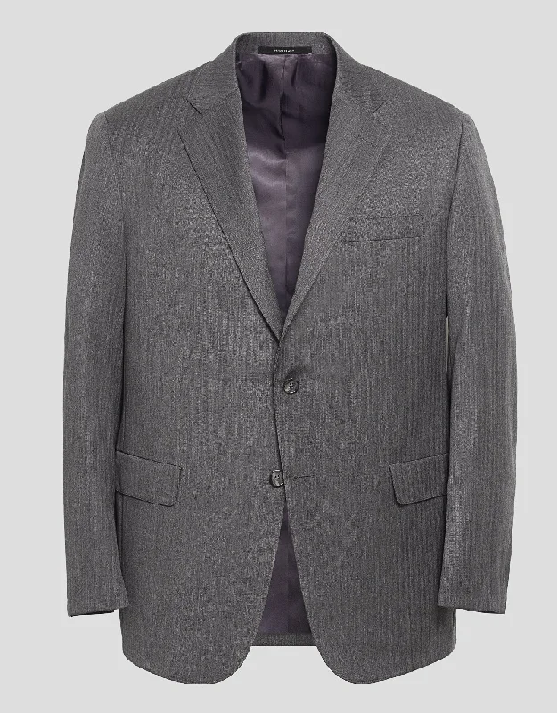 GREY HERRINGBONE SUIT