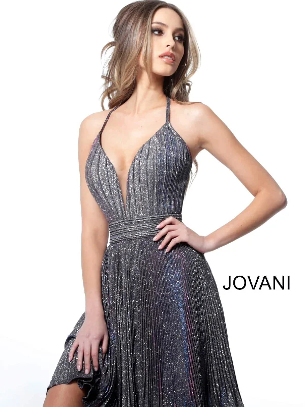 open-back prom dressesJovani 2087 Halter Strap Cocktail Dress Prom