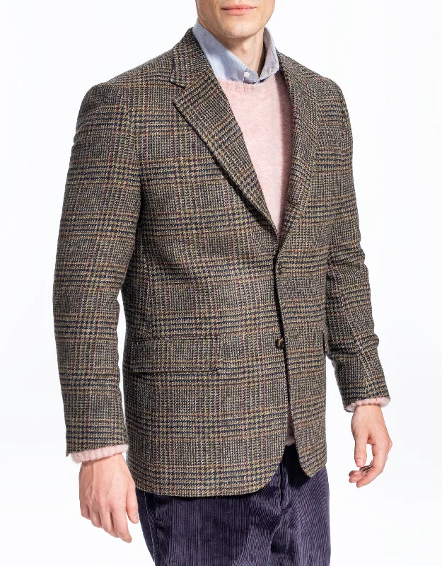 MAGEE BROWN PLAID WITH DECO SPORT COAT - CLASSIC FIT