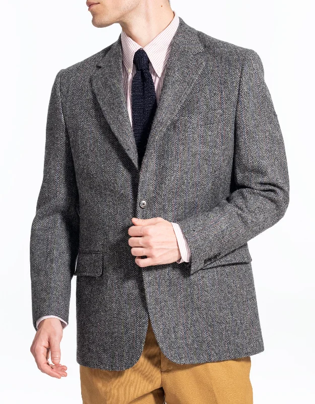 MAGEE GREY BARLEY STRIPE SPORT COAT - CLASSIC FIT