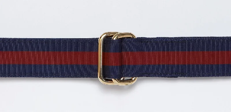 NAVY/WINE RIBBON BELT