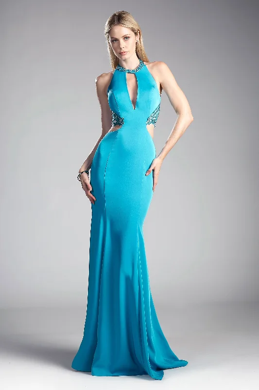 prom dresses with sequin detailingCinderella Divine 85201 Fitted Formal Prom Long Dress