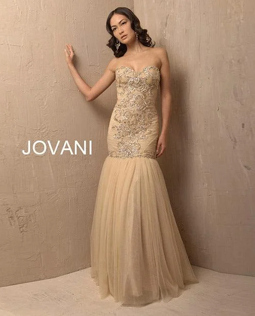 prom dresses with sequin detailingJovani 7230 Strapless Fitted Long Prom Dress