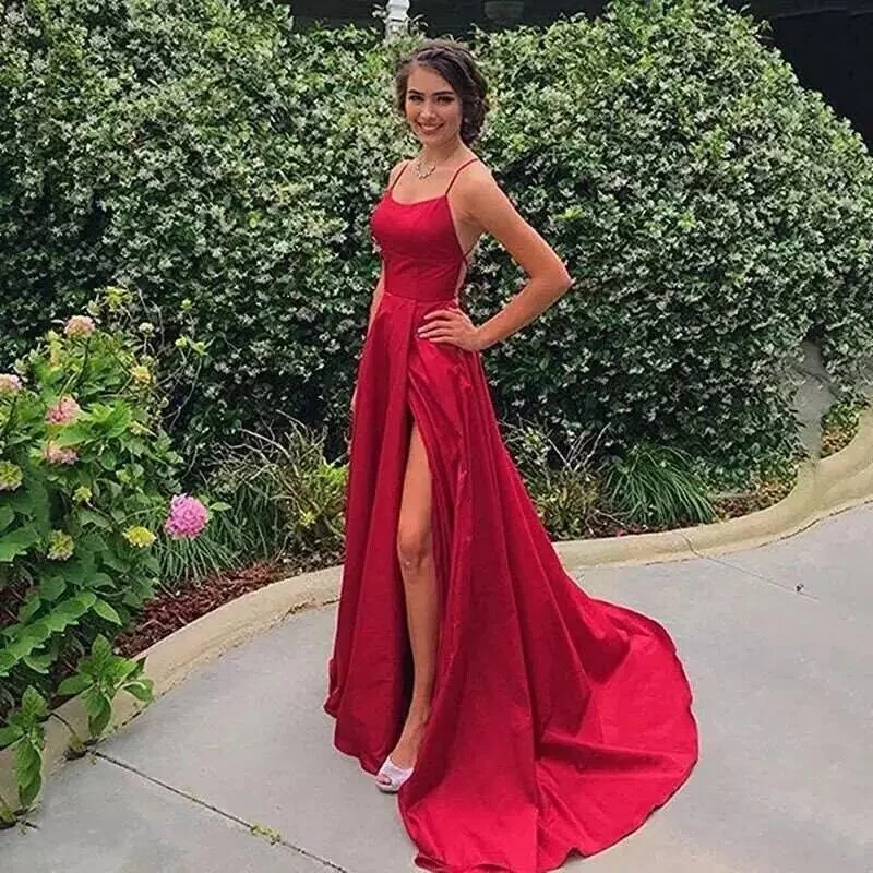 floral prom dressesFashionSierra - Burgundy Halter Neck Prom Dresses