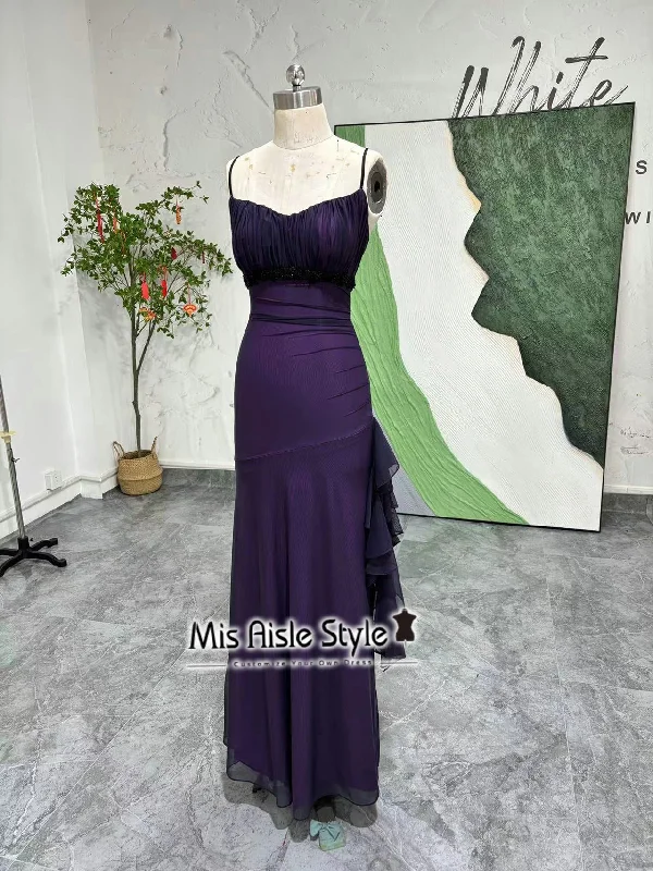 sweetheart neckline prom dressesFIt and Flare Purple 90s Prom Dress