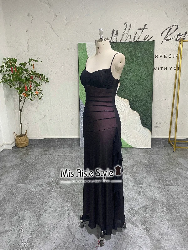 A-line prom dressesFit and Flare Slit Vintage Prom Dress